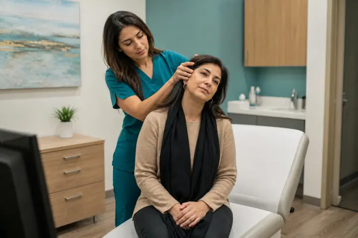 مانور اپلی و درمان سرگیجه وضعیتی BPPV در کلینیک دانش
